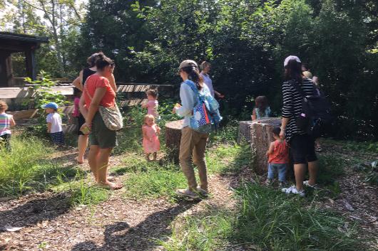 family garden walk